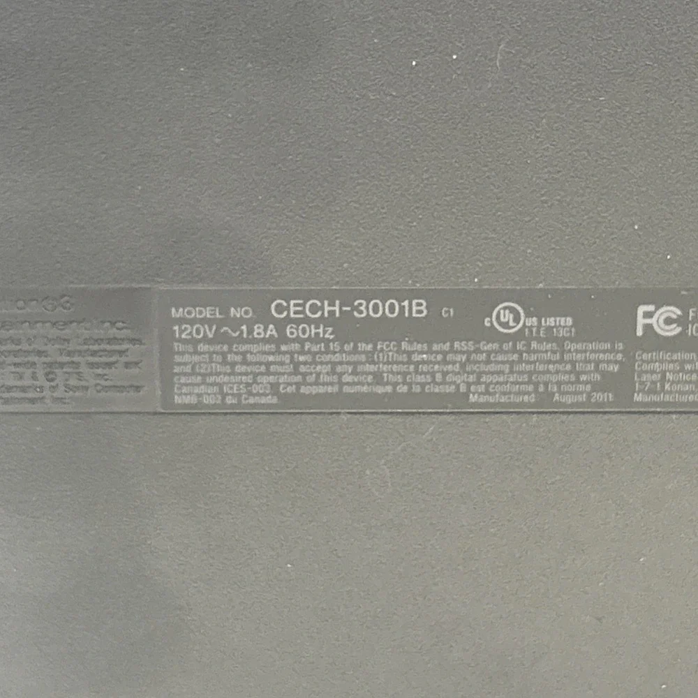 Sony PlayStation 3 Slim Launch Edition 320GB Console - Charcoal Black - ‼️READ‼️